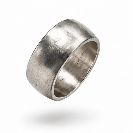Vintage Mexico 925 Sterling Silver Wide Plain Band Ring
