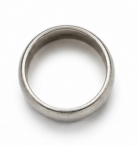 Vintage Mexico 925 Sterling Silver Wide Plain Band Ring