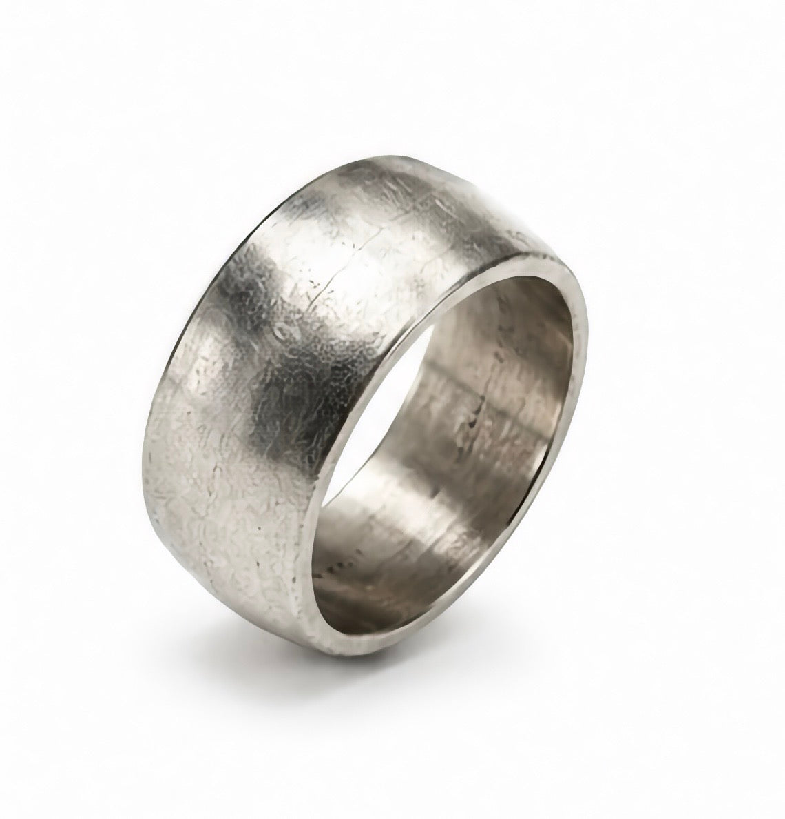 Vintage Mexico 925 Sterling Silver Wide Plain Band Ring